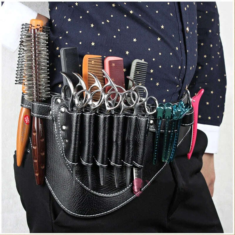 KIMLUD, Free Shipping Salon Barber Scissors Bag Scissor Clips Shears Shear Bags Tool Hairdressing Holster Pouch Holder Case Belt, KIMLUD Womens Clothes