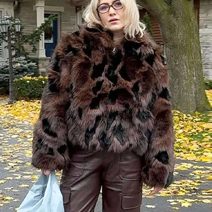 Fur Coat - Oversized - Synthetic Fiber | KIMLUD