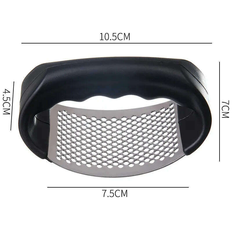 KIMLUD, Garlic Press Stainless Steel Garlic Crusher Manual Garlic Ginger Rocker Crusher Kitchen Small Tool Accessories, A, KIMLUD APPAREL - Womens Clothes