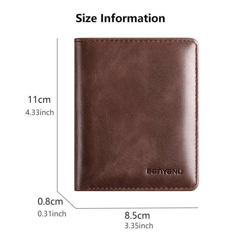 KIMLUD, Genuine Leather Rfid Wallet for Men Slim Vertical Wallets Black Thin Short ID Credit Card Holder Minimalist Men's Blue Money Bag, KIMLUD Womens Clothes