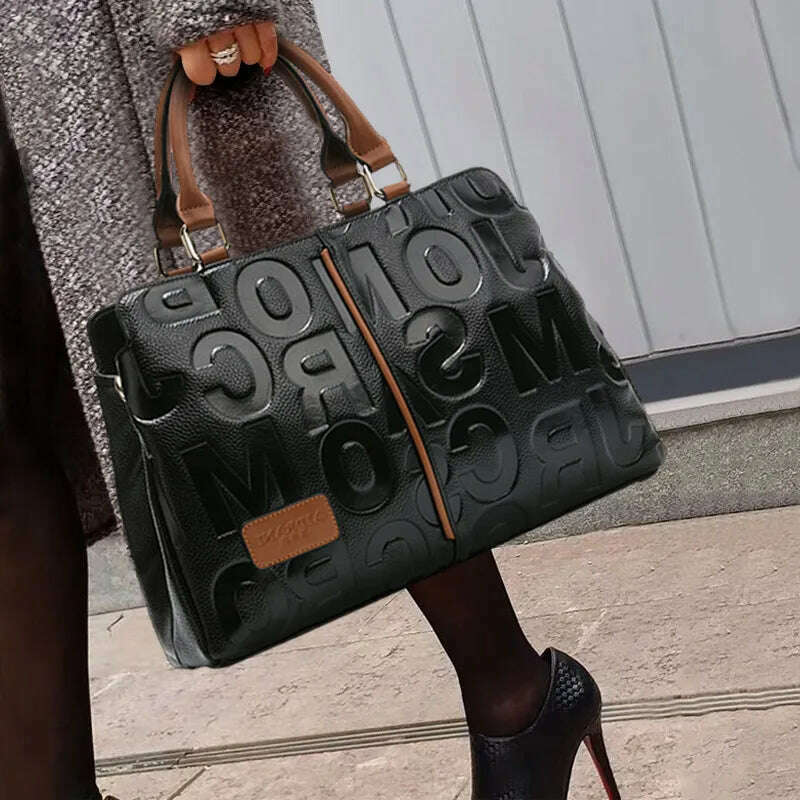 KIMLUD, Genuine Leather Women's Bag 2023 New Fashion Cowhide One Shoulder Crossbody Bag Women's Bag Large Capacity Handbag Women's Bag, KIMLUD Womens Clothes