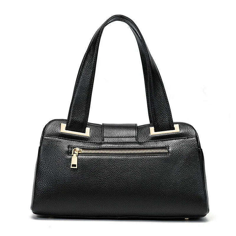 Genuine Leather Women's Bag 2023 New Fashion Leopard Pattern Shoulder Bag Cowhide Handbag Women's Bag - KIMLUD