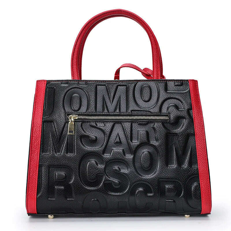 KIMLUD, Genuine Leather Women's Bag 2024 New Fashion One Shoulder Crossbody Bag Women's Bag Versatile Handbag Big Bag, KIMLUD Womens Clothes
