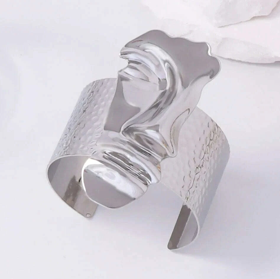 Geometric Earrings Face Geometry Cubic Zirconia Zinc Alloy Silver | KIMLUD