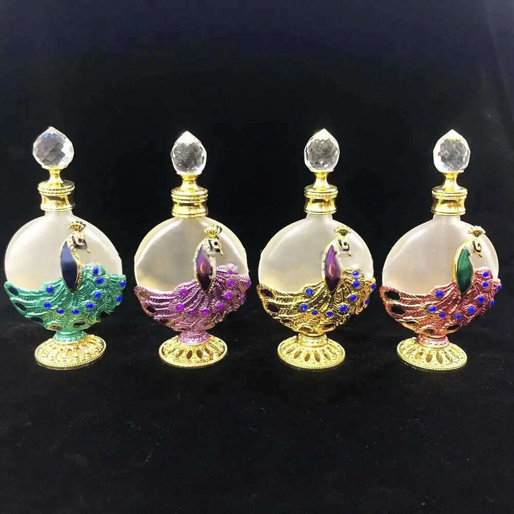 KIMLUD, Glass Lotion bottling Arabian Style Perfume Bottle Oils Dropper Bottle Refillable Bottle Empty Cosmetics Container, KIMLUD Womens Clothes