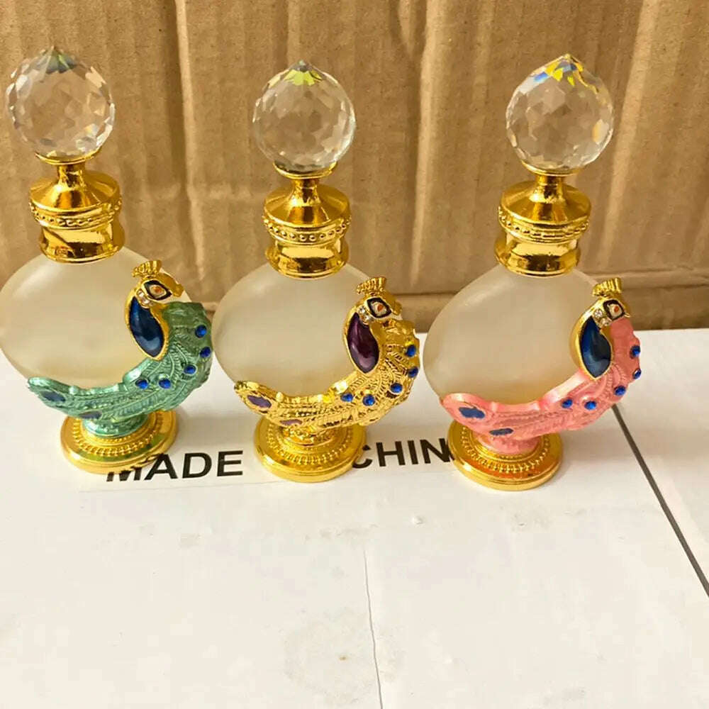 KIMLUD, Glass Lotion bottling Arabian Style Perfume Bottle Oils Dropper Bottle Refillable Bottle Empty Cosmetics Container, KIMLUD Womens Clothes