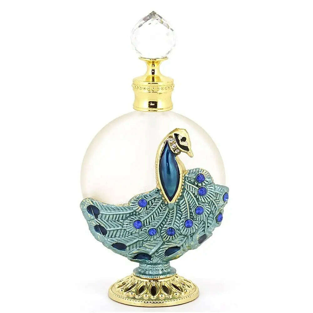 KIMLUD, Glass Lotion bottling Arabian Style Perfume Bottle Oils Dropper Bottle Refillable Bottle Empty Cosmetics Container, 10ml, KIMLUD APPAREL - Womens Clothes