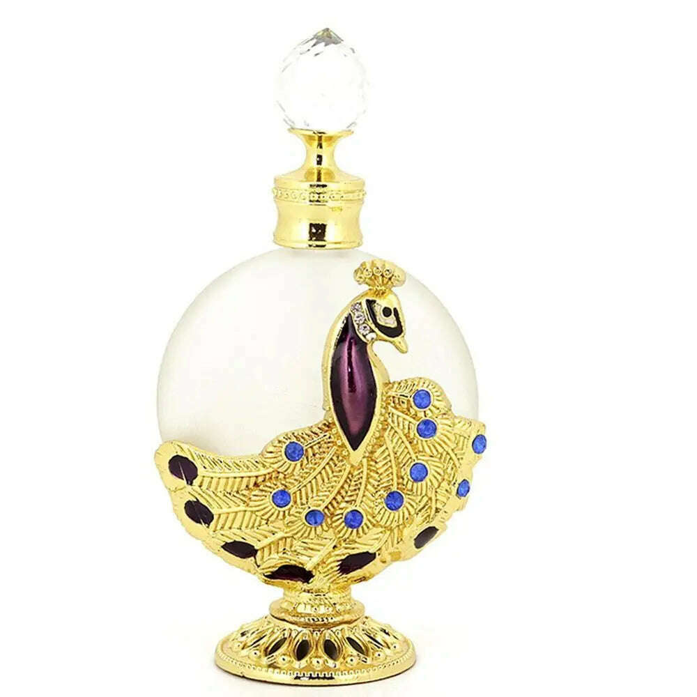 KIMLUD, Glass Lotion bottling Arabian Style Perfume Bottle Oils Dropper Bottle Refillable Bottle Empty Cosmetics Container, KIMLUD Womens Clothes