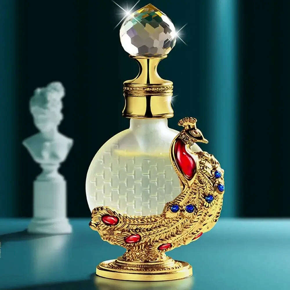 KIMLUD, Glass Lotion bottling Arabian Style Perfume Bottle Oils Dropper Bottle Refillable Bottle Empty Cosmetics Container, KIMLUD Womens Clothes