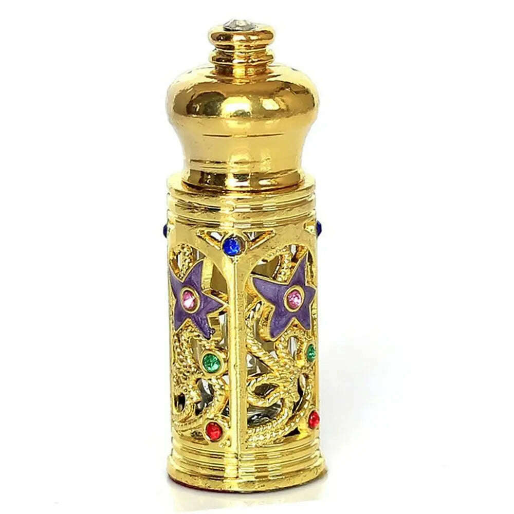 KIMLUD, Glass Lotion bottling Arabian Style Perfume Bottle Oils Dropper Bottle Refillable Bottle Empty Cosmetics Container, KIMLUD Womens Clothes