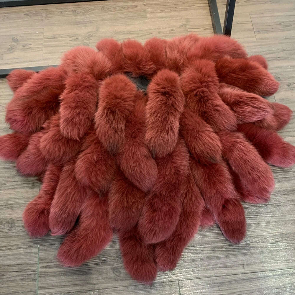 KIMLUD, GO BALLISTIC YA Fur Jacket Ladies Winter New Natural Fur Shawl Real Fur Scarf, as show 1 / US16-20, KIMLUD Womens Clothes