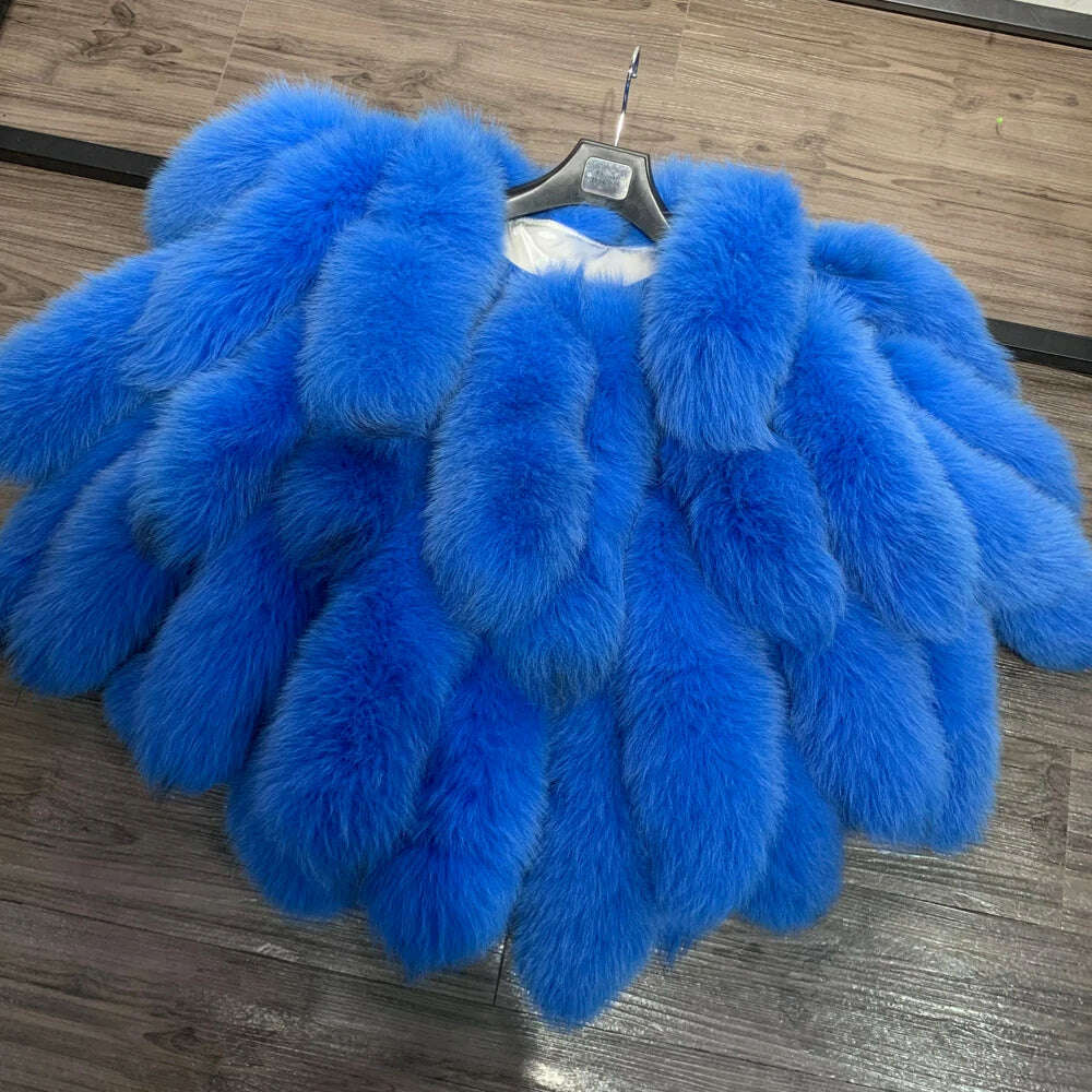 KIMLUD, GO BALLISTIC YA Fur Jacket Ladies Winter New Natural Fur Shawl Real Fur Scarf, as show 3 / US6-14, KIMLUD Womens Clothes