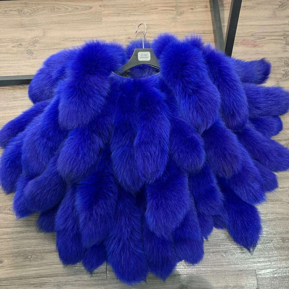 KIMLUD, GO BALLISTIC YA Fur Jacket Ladies Winter New Natural Fur Shawl Real Fur Scarf, as show 7 / US16-20, KIMLUD Womens Clothes