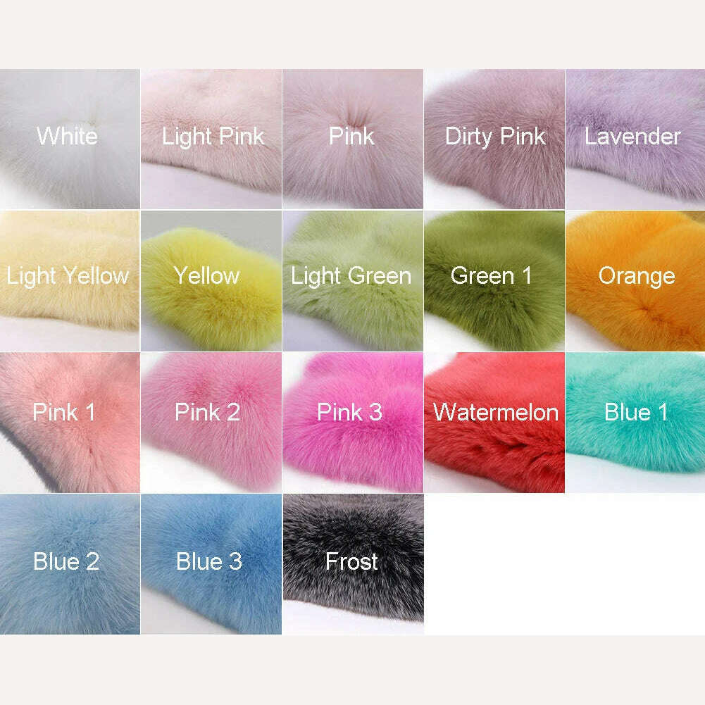 KIMLUD, GO BALLISTIC YA Fur Jacket Ladies Winter New Natural Fur Shawl Real Fur Scarf, more color 1 / US16-20, KIMLUD APPAREL - Womens Clothes