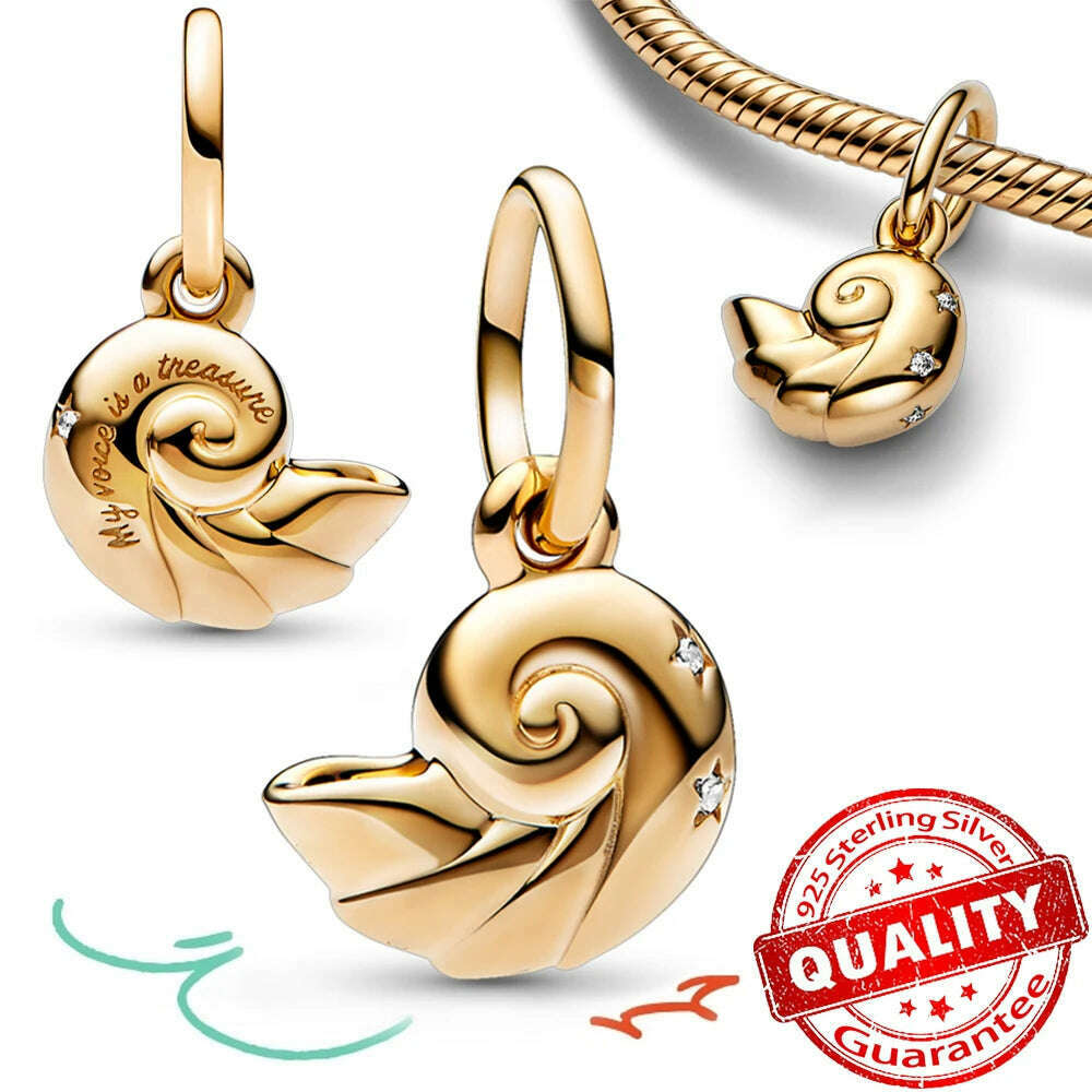 KIMLUD, Gorgeous 14K Gold Graduation Cap Star Daisy Family Tree Yin & Yan Dangle Charm Fit Pandora Bracelet 925 Sterling Silver Jewelry, FCC255, KIMLUD APPAREL - Womens Clothes