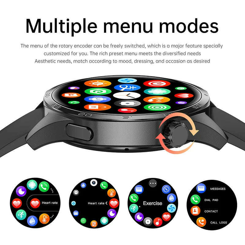KIMLUD, GT5 PRO Smart Watch Men Watch 5 Pro AMOLED HD Screen Bluetooth Call GPS Trajectory NFC Heart Rate Compass SmartWatches 2025 New, KIMLUD Womens Clothes