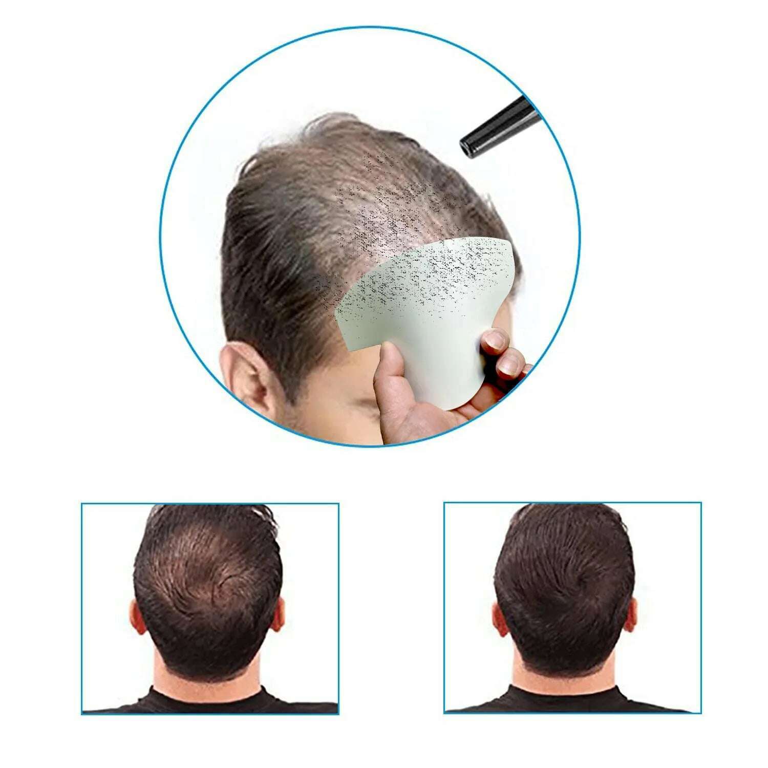 KIMLUD, Hairline Enhancement Card Beard Fiber Dense Optimization Board Spray Board Haircut Styling Card Hair Styling Tools For Barber, KIMLUD Women's Clothes