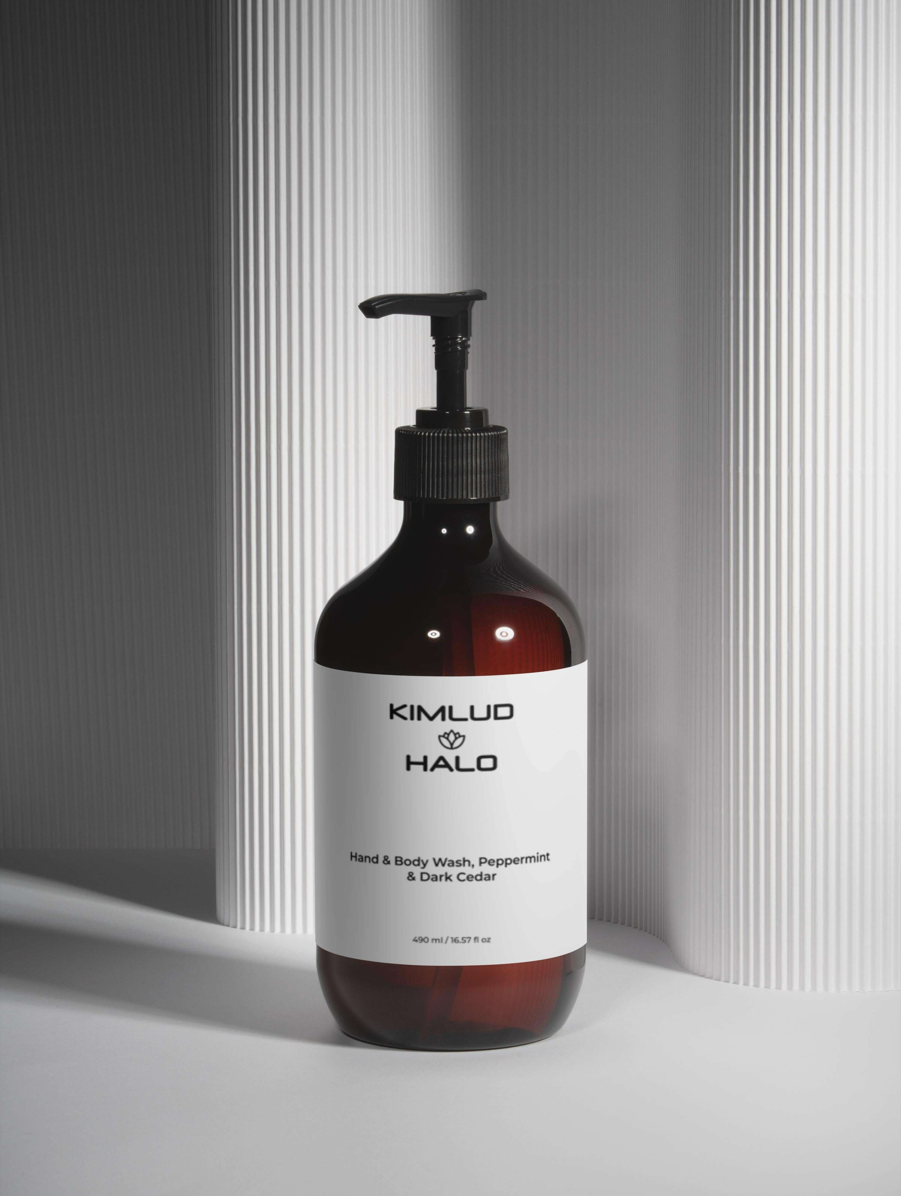 Hand & Body Wash, Peppermint & Dark Cedar