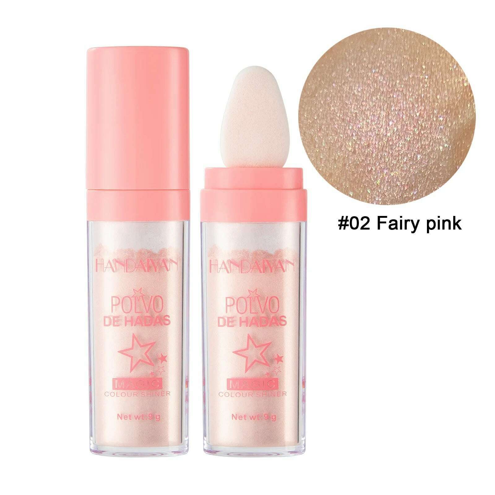 KIMLUD, HANDAIYAN Makeup Fairy High Gloss Pat Powder Three Dimensional Powder Brightening Set Powder Powder Blusher High Gloss Powder, 02 / CHINA, KIMLUD Womens Clothes