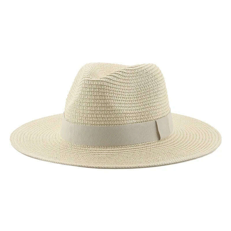KIMLUD, Hats for Women Bucket Sun Hats Ribbon Band Men Hat Straw Summer Panama Formal Outdoor Party Picnic Bucket Hat Sombreros De Mujer, beige1 / 56-58cm(adults), KIMLUD Womens Clothes