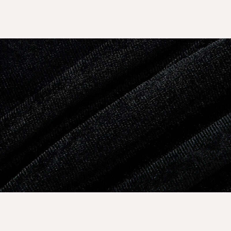 KIMLUD, Hawthaw Women 2024 Spring Autumn Long Sleeve Party Club Velvet Streetwear Bodycon Black Mini Dress Wholesale Items For Business, KIMLUD Womens Clothes