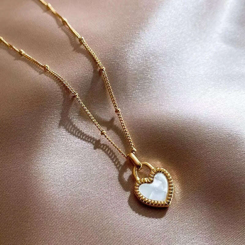 Heart Crystal Pendant Korean Red Heart Necklace Bright red Crystal Heart Charm Necklace Black Leather Rope 18 Inch Long Jewelry - KIMLUD