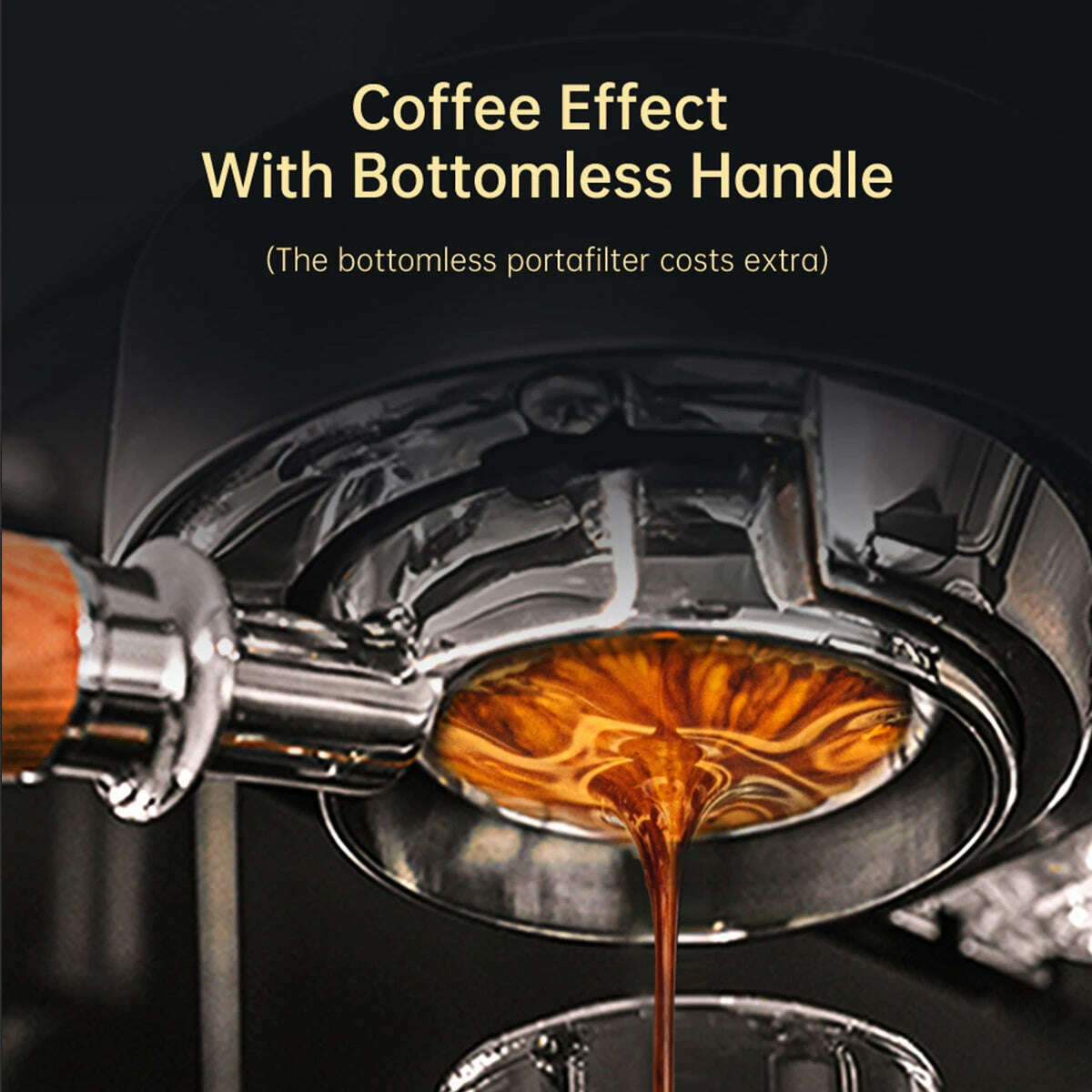 HiBREW Coffee Maker Cafetera 20 Bar Inox Semi Automatic Super Slim ESE POD & Powder Espresso Machine Hot Water H11 - KIMLUD