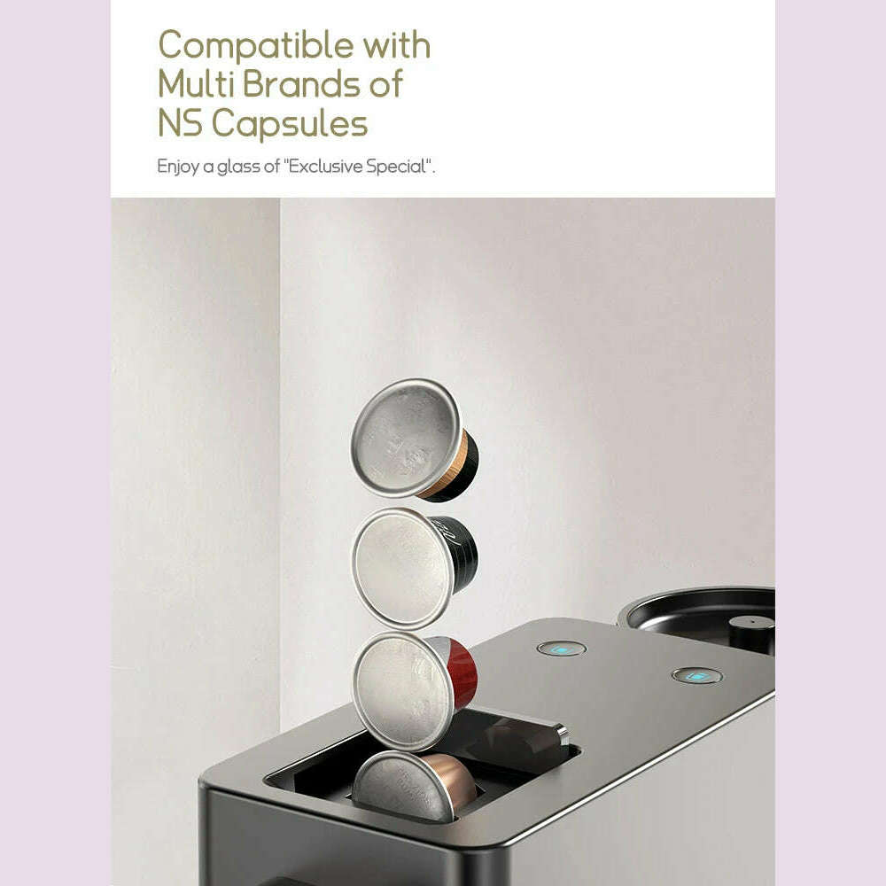 KIMLUD, HiBREW Nes Capsule Coffee Machine Automatic Frothed Milk Cappuccino and Latte Espresso Coffee Maker H15, KIMLUD Womens Clothes