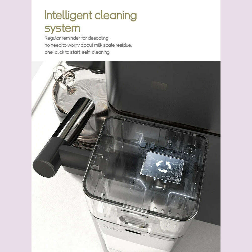 KIMLUD, HiBREW Nes Capsule Coffee Machine Automatic Frothed Milk Cappuccino and Latte Espresso Coffee Maker H15, KIMLUD Womens Clothes