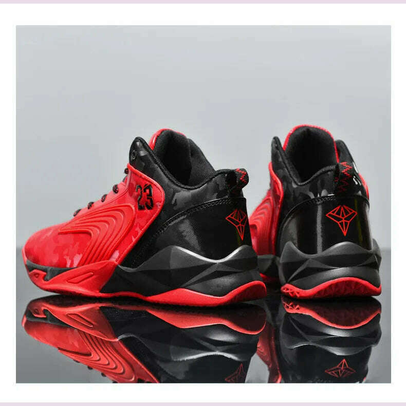KIMLUD, High quality casual sport shoe for men new 2025 size 36 44 45 comfortable outdoor running basketball Sneakers shoe black red, KIMLUD Womens Clothes