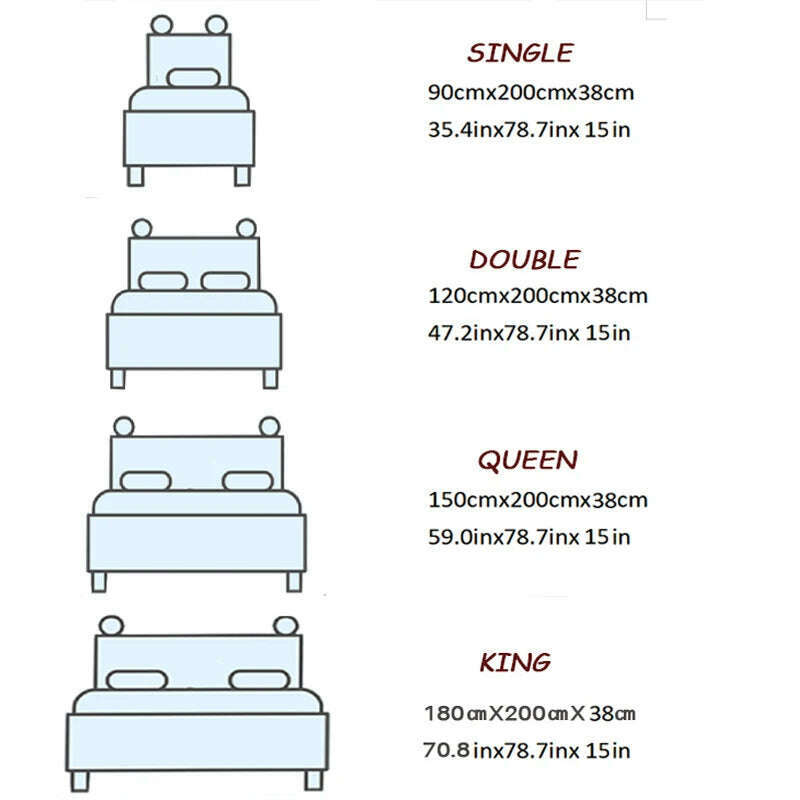 KIMLUD, High Quality Fitted Sheet Single Double King Queen Size Mattress Cover With Elastic Band Bed Sheet 90/120/150/180 Fit Sheet, KIMLUD Womens Clothes