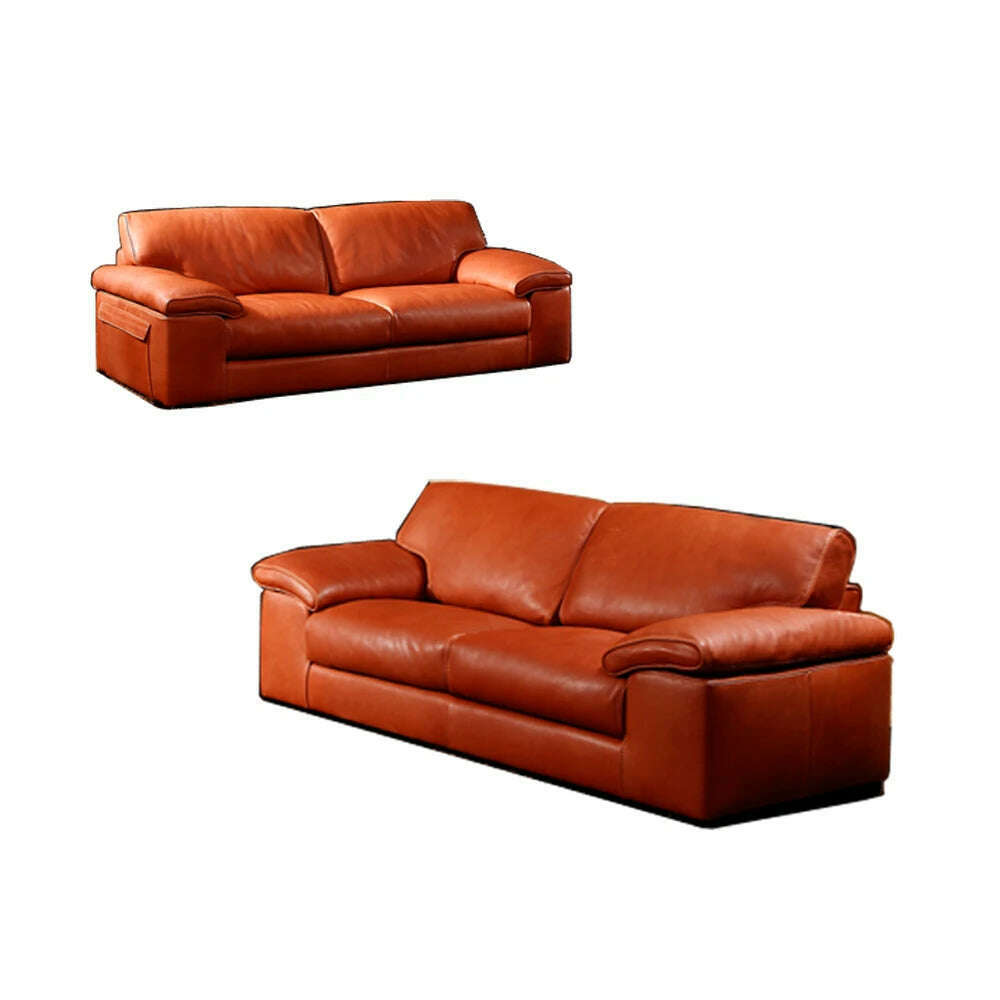 KIMLUD, high quality genuine leather sofa modern Nordic couch living room sofa furniture home feather sofa set 1+2+3 seater, 2 and 3 seat / CHINA, KIMLUD APPAREL - Womens Clothes