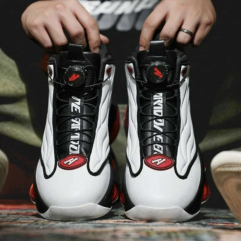 KIMLUD, High-top Men's Basketball Shoes High Quality Sneakers Fashion High Street Sports Shoes  Air Cushioning Basketball Training Shoes, KIMLUD Womens Clothes