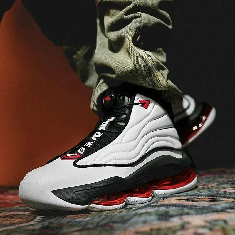 KIMLUD, High-top Men's Basketball Shoes High Quality Sneakers Fashion High Street Sports Shoes  Air Cushioning Basketball Training Shoes, KIMLUD Womens Clothes