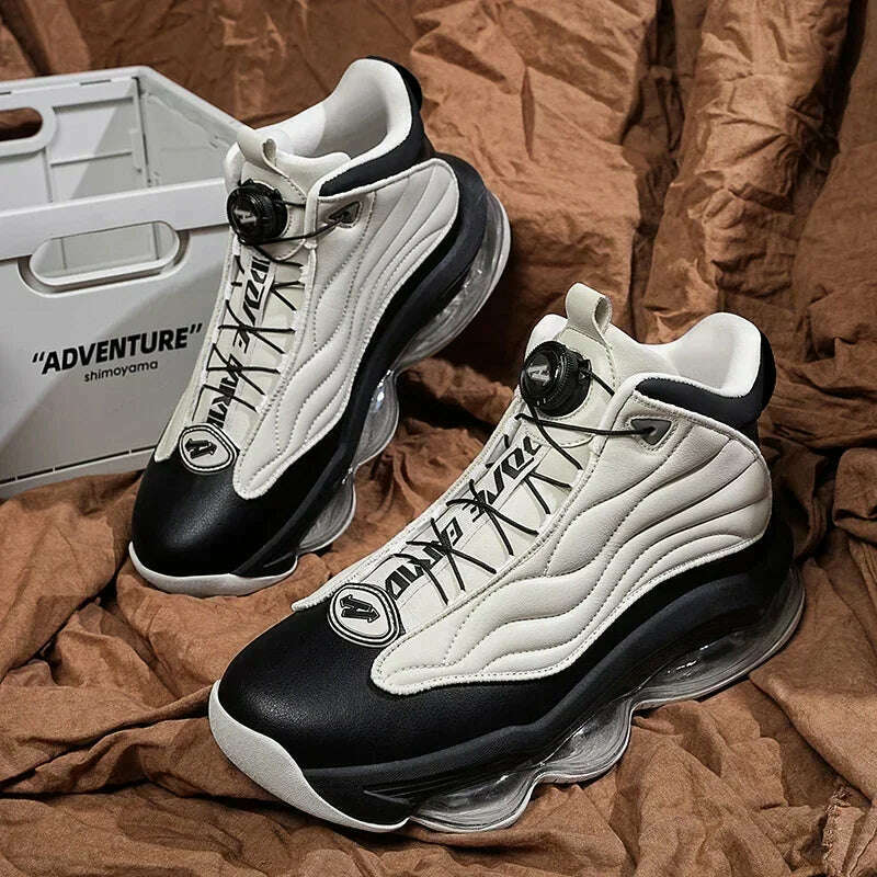 KIMLUD, High-top Men's Basketball Shoes High Quality Sneakers Fashion High Street Sports Shoes  Air Cushioning Basketball Training Shoes, KIMLUD Womens Clothes