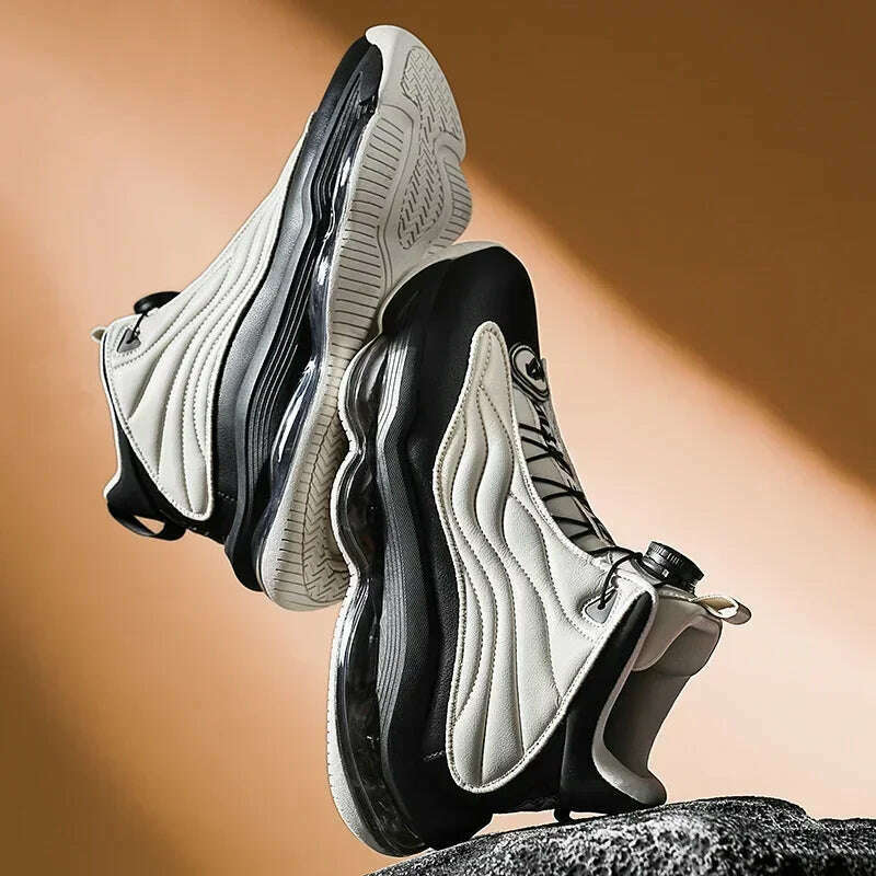 KIMLUD, High-top Men's Basketball Shoes High Quality Sneakers Fashion High Street Sports Shoes  Air Cushioning Basketball Training Shoes, KIMLUD Womens Clothes
