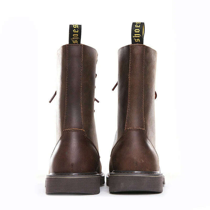 Hiking shoes Men Hunting Boots Tactical shoes Desert Combat Ankle Waterproof sneakers Leather Snow walking high-top Women&#39;s shoe - KIMLUD