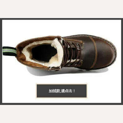 Hiking shoes Men Hunting Boots Tactical shoes Desert Combat Ankle Waterproof sneakers Leather Snow walking high-top Women&#39;s shoe - KIMLUD