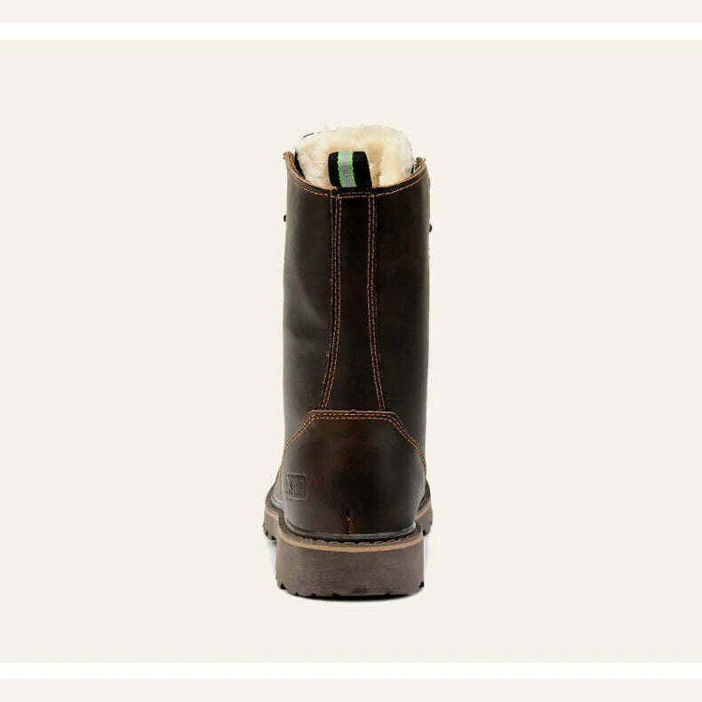 Hiking shoes Men Hunting Boots Tactical shoes Desert Combat Ankle Waterproof sneakers Leather Snow walking high-top Women&#39;s shoe - KIMLUD