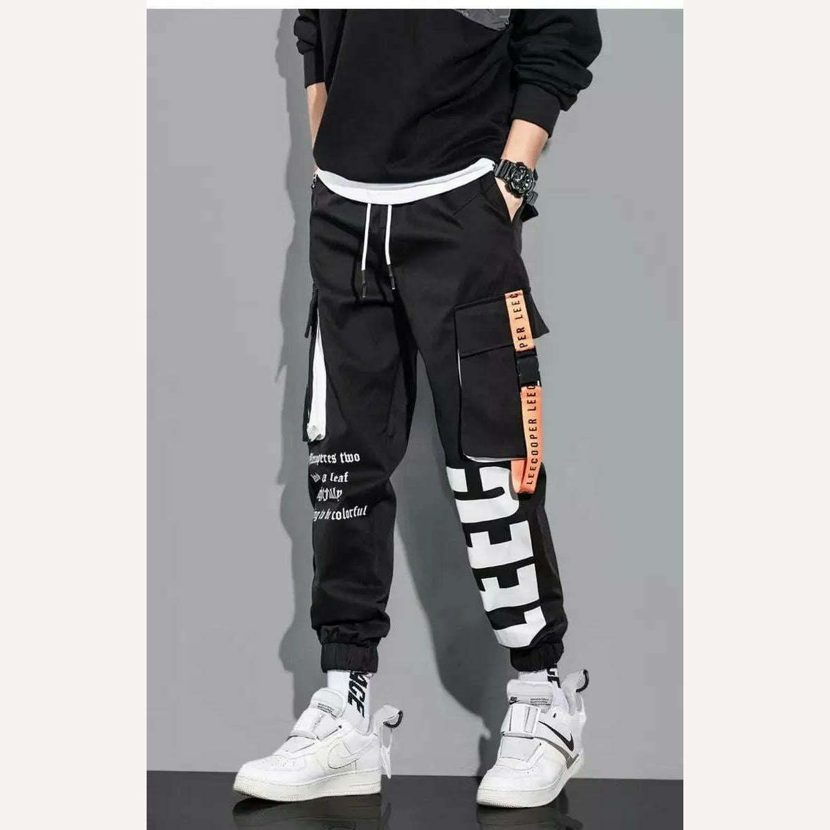 KIMLUD, Hip Hop Cargo Pants Men Streetwear Cotton Joggers Fashion Sweatpants Male Casual Harem Trousers Summer Harajuku Pants Men Women, KIMLUD Womens Clothes