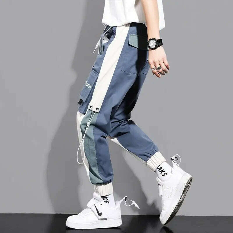 KIMLUD, Hip Hop Cargo Pants Men Streetwear Cotton Joggers Fashion Sweatpants Male Casual Harem Trousers Summer Harajuku Pants Men Women, KIMLUD Womens Clothes