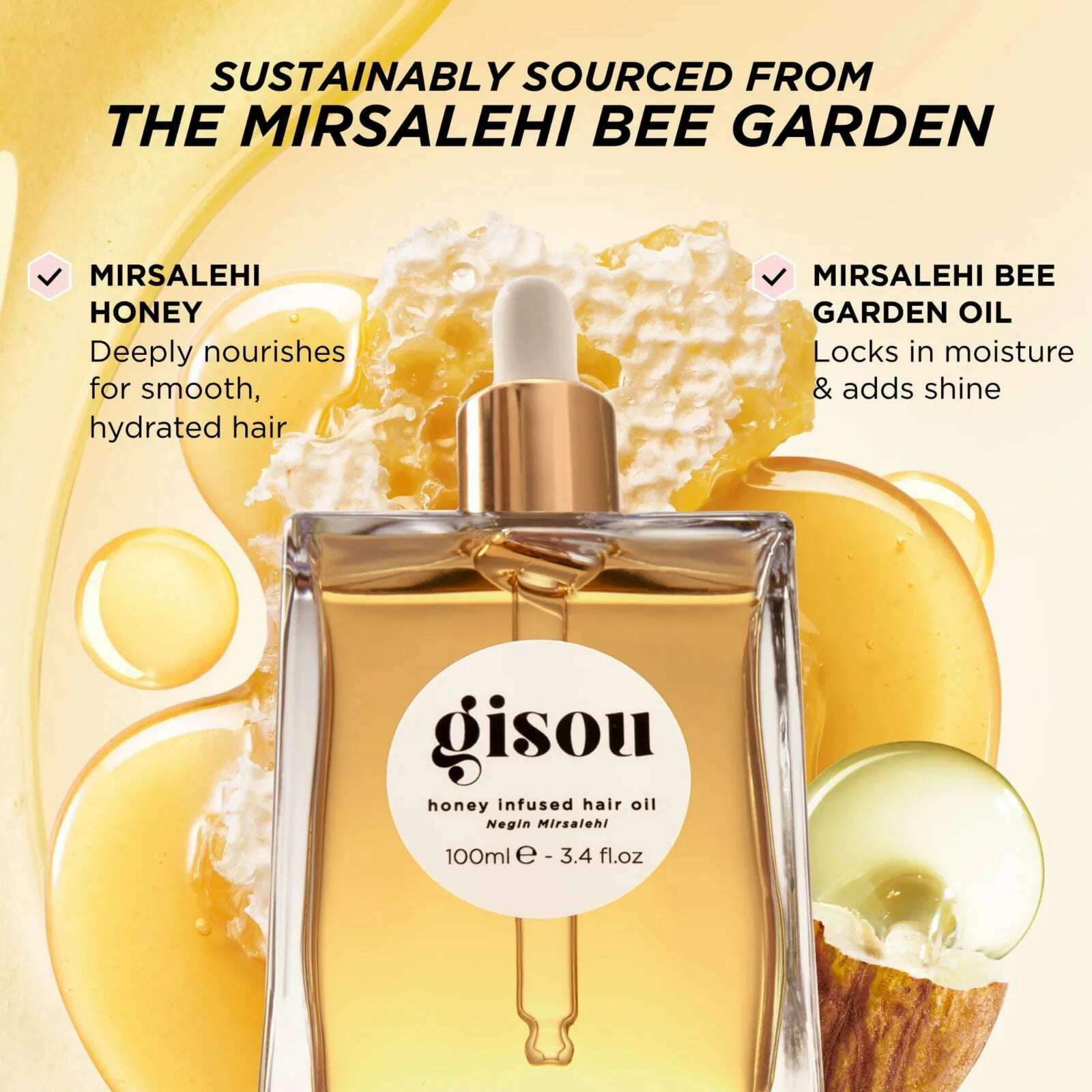 KIMLUD, Honey Infused Hair Oil Travel Size Enriched With Mirsalehi Honey To Deeply Nourish & Moisturize Hair 20ml 2024 Party Favours, KIMLUD Womens Clothes