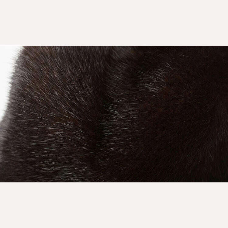 KIMLUD, Hot Sale 100% Real Fur Hat Russian Mens Dad Ushanka Bomber Mink Fur Caps Winter Warm Aviator Black Fur Hats Free Delivery, KIMLUD Womens Clothes