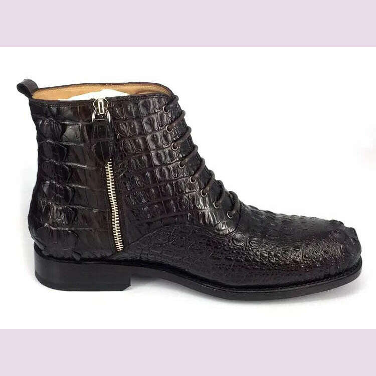 hulangzhishi men boots Pure manual Short boots male shoes - KIMLUD