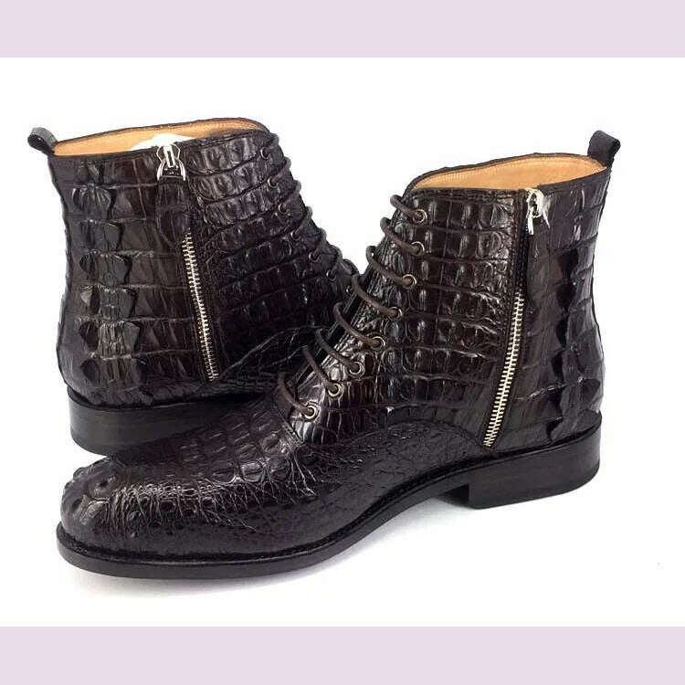 hulangzhishi men boots Pure manual Short boots male shoes - KIMLUD