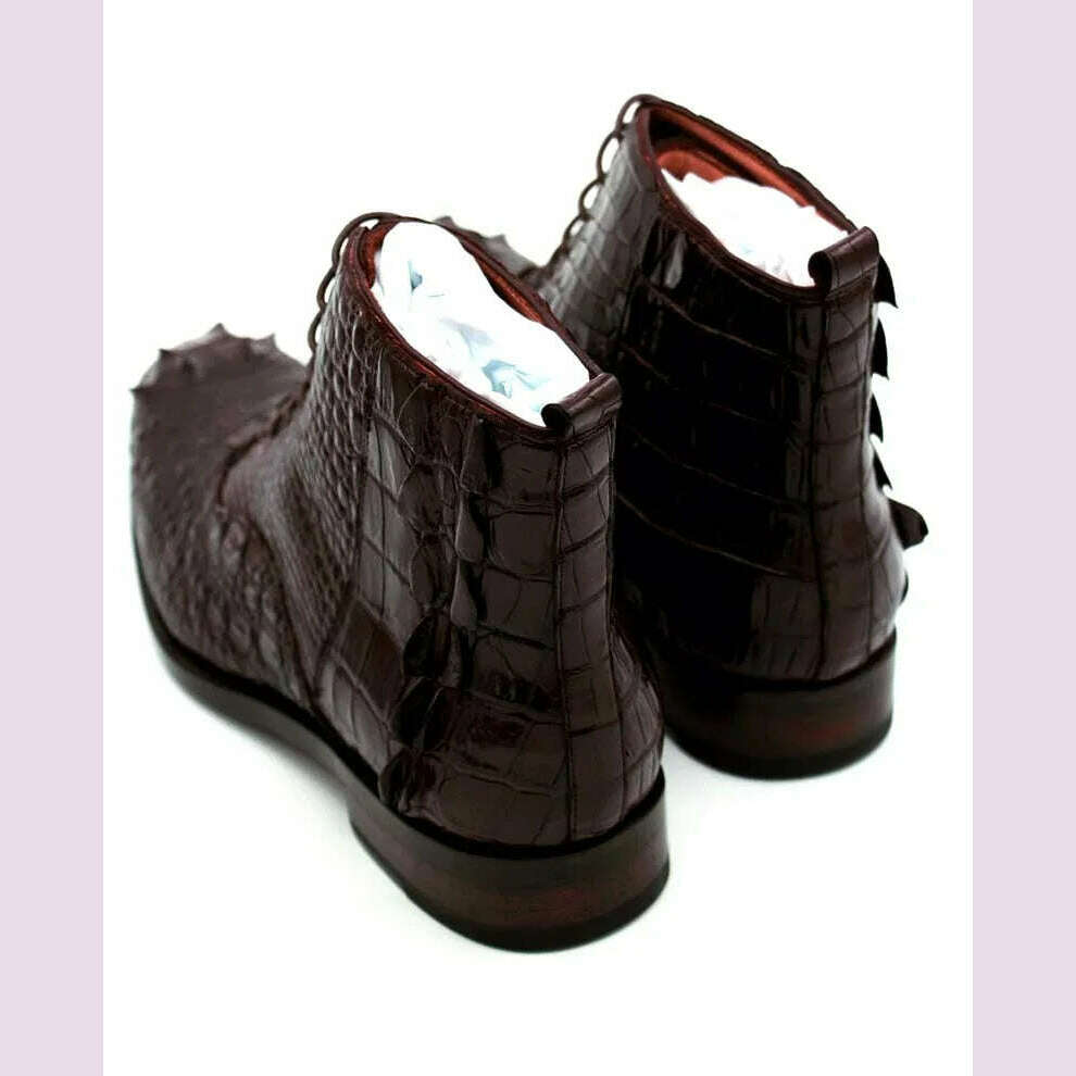 hulangzhishi men boots Pure manual Short boots male shoes - KIMLUD
