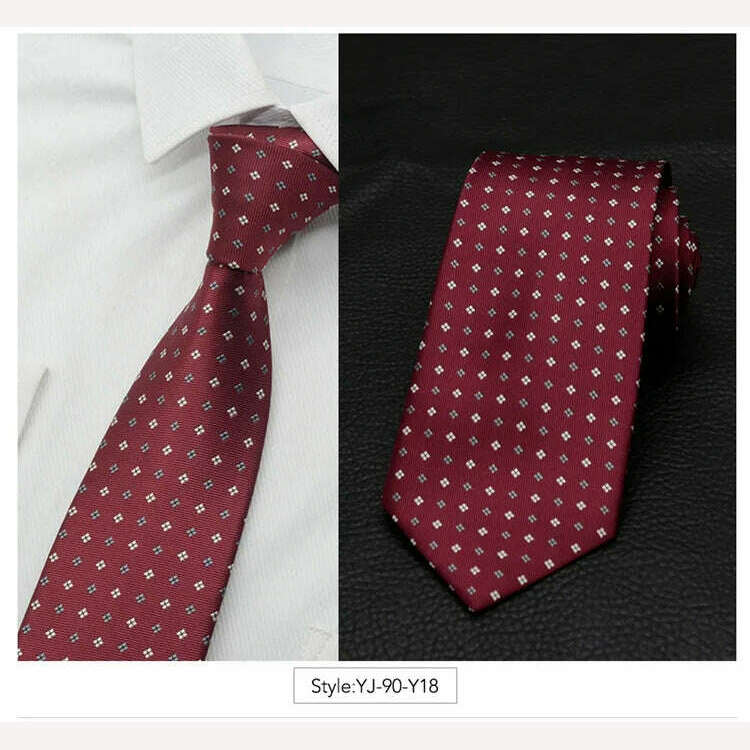 IHGSNMB Men Tie Fashion Classic Business Necktie Mens Casual Ties for Men Wedding Party Designer Corbatas Para Hombre Gift Ties - KIMLUD