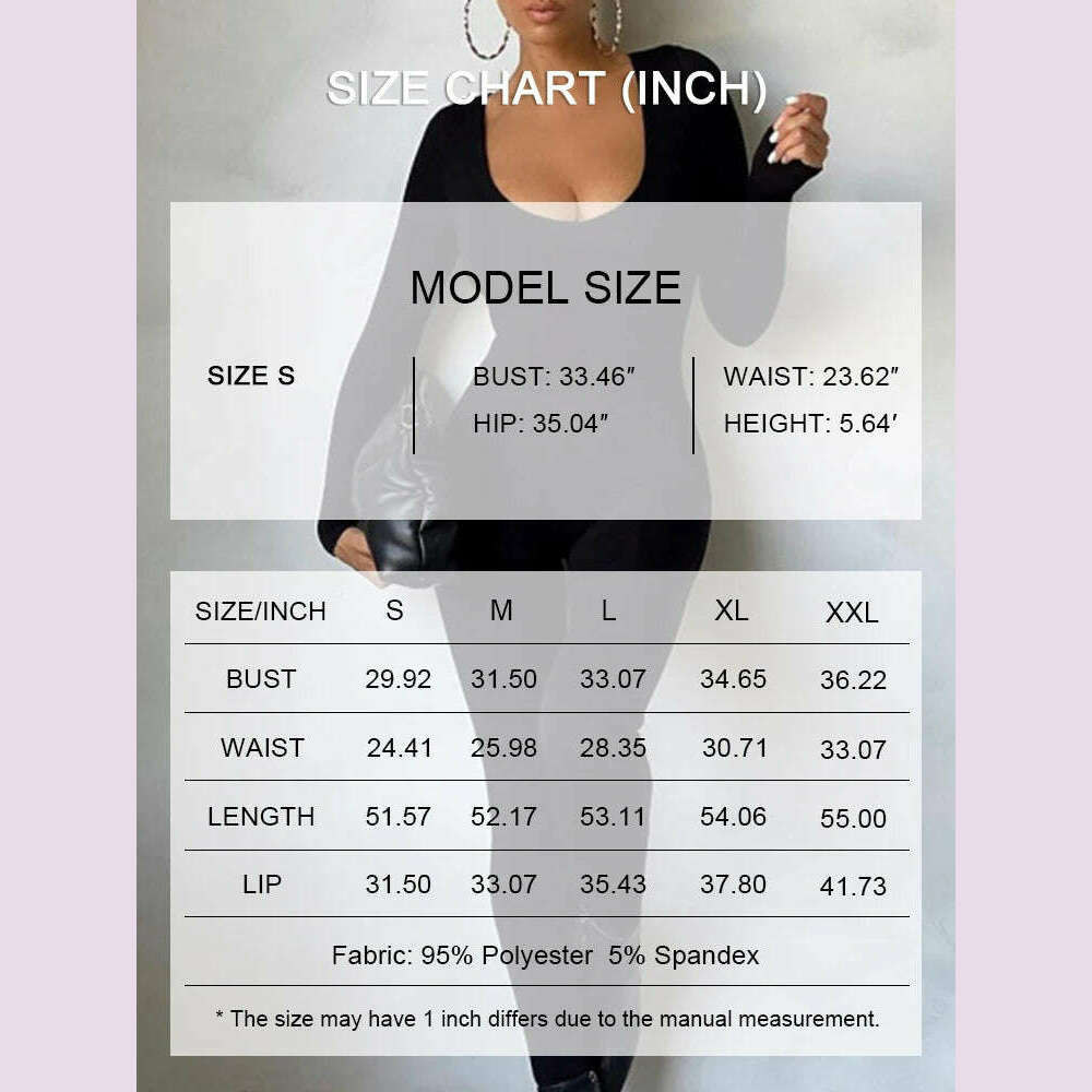 KIMLUD, II Women's Rompers Long Sleeve Solid Skinny Bodycon Jumpsuits Fashion Sports Fitness Casual Activity Streetwear Overalls, KIMLUD Womens Clothes