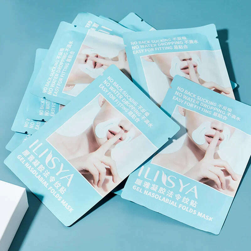 KIMLUD, ILISYA Beauty Nasolabial Folds Anti-Wrinkle Mask Anti-Aging Stickers Face Care Prevent Face Wrinkle Fine Lines Wrinkle Removal, KIMLUD Women's Clothes