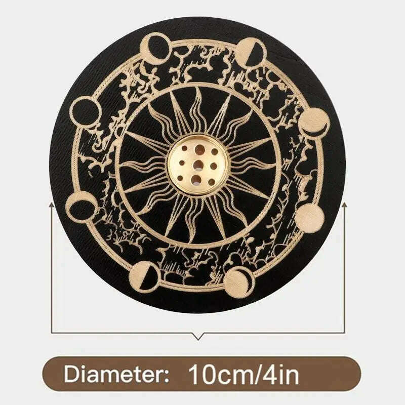 Incense Stick Burner Cute Incense Holder For Sticks Wood Incense Tray Holder For Sticks With 9 Hole For Yoga Meditation And Home - KIMLUD